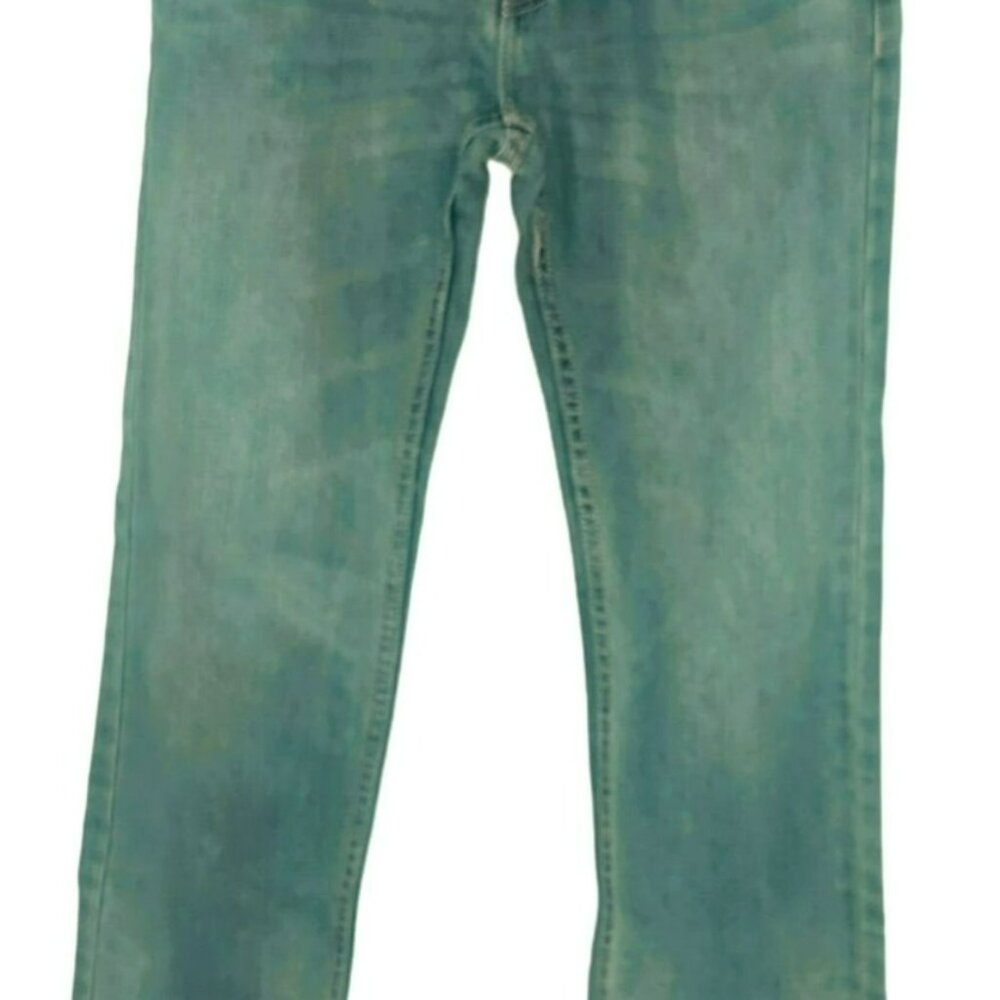 Levis 505 Boys Straight Leg Blue Denim Jeans - Size 16 (28x28) - Picture 3 of 5